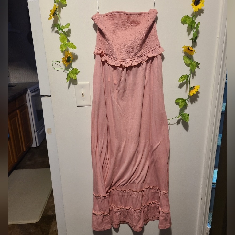 Nwt Grace Karin Medium Strapless Pink Long Dress